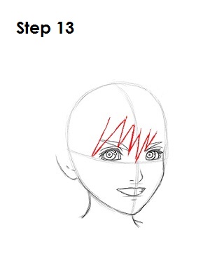 How to Draw Roxas Step 13