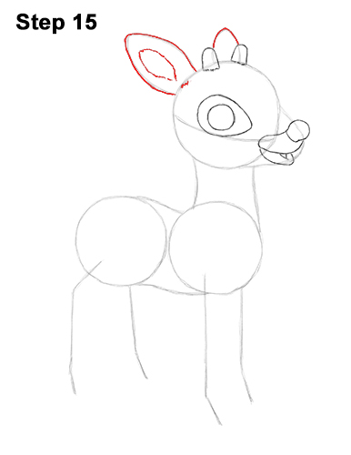 Draw Rudolph the Red-Nosed Reindeer 15