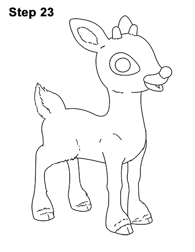 Draw Rudolph the Red-Nosed Reindeer 23