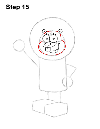How to Draw Sandy Cheeks SpongeBob SquarePants 15