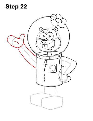 How to Draw Sandy Cheeks SpongeBob SquarePants 22