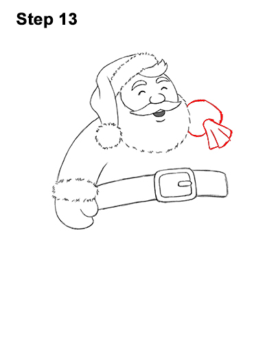 How to Draw Santa Claus Christmas Full Body 13