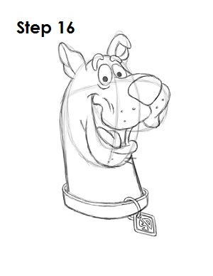 How to Draw Scooby-Doo Step 16