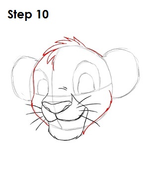 Draw Simba Step 10