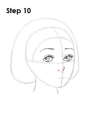 How to Draw Snow White Step 10