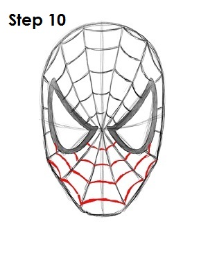 How to Draw Spider-Man Step 10