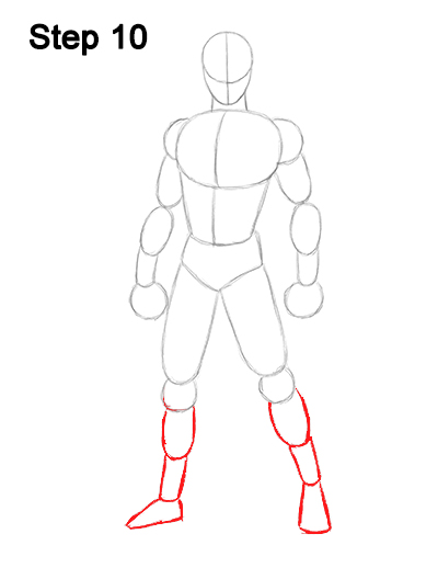 Draw Spider-Man Body 10