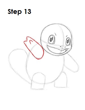 How to Draw Squirtle Step 13