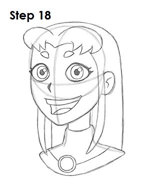 Draw Starfire Teen Titans 18