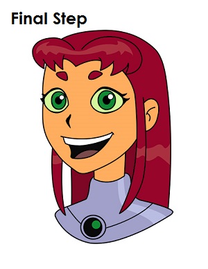 Draw Starfire Teen Titans