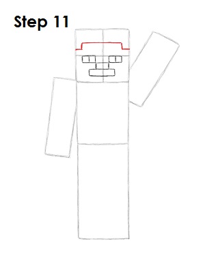 Draw Steve Minecraft 11