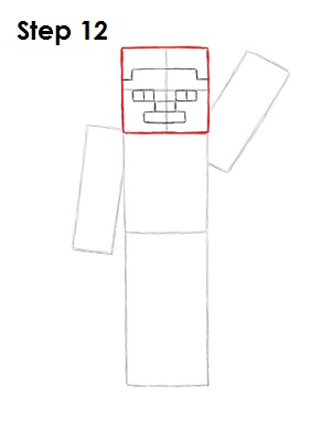 Draw Steve Minecraft 12