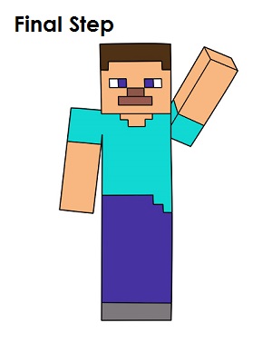 Draw Steve Minecraft