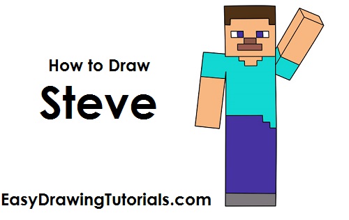 How to Draw Steve Minecraft