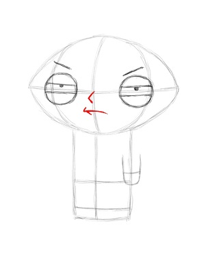 Draw Stewie Griffin Step 10