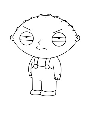 Draw Stewie Griffin Step 19