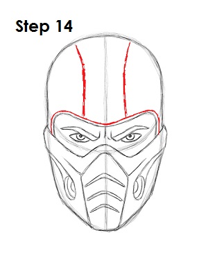 How to Draw Sub-Zero Step 14