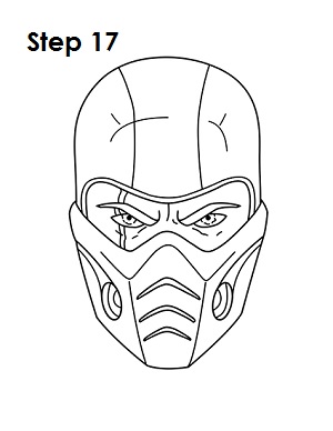 How to Draw Sub-Zero Step 17