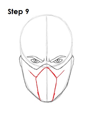 How to Draw Sub-Zero Step 9