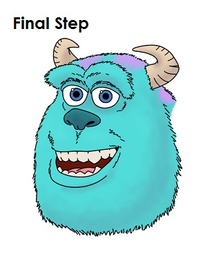 Draw Sulley Monster Final