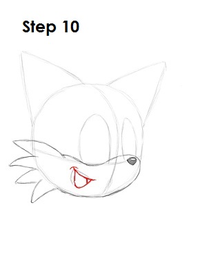 How to Draw Tails Step 10