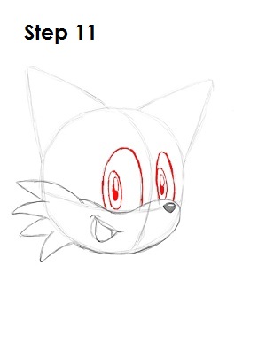 How to Draw Tails Step 11