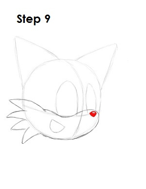 How to Draw Tails Step 9