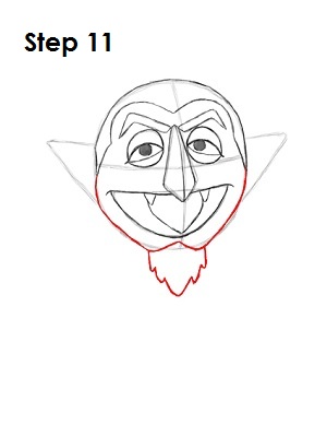 How to Draw The Count Step 11