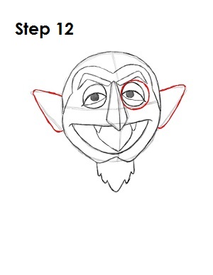 How to Draw The Count Step 12