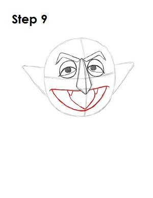 How to Draw The Count Step 9