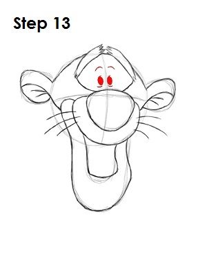 Draw Tigger Step 13