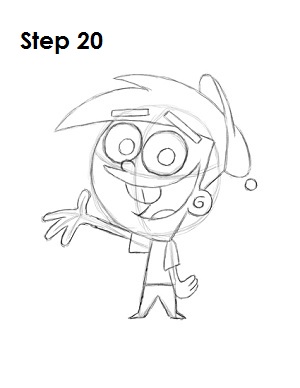 Draw Timmy Turner Step 20