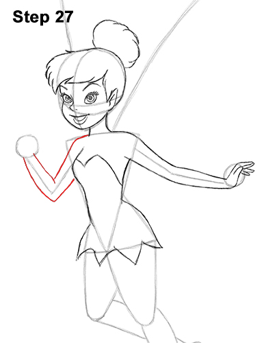 How to Draw Tinkerbell Full Body Disney 27