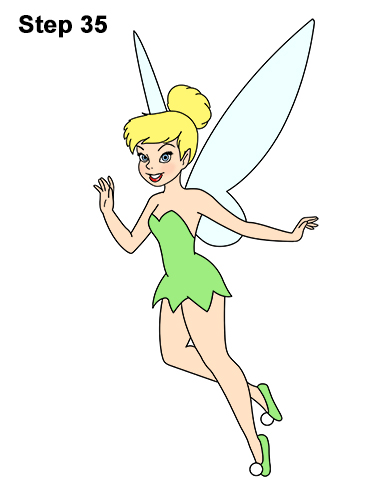 How to Draw Tinkerbell Full Body Disney