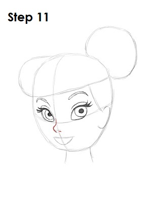 Draw Tinkerbell Step 11