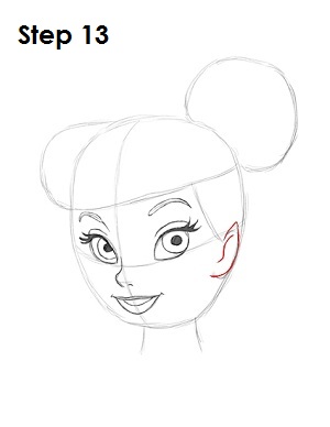 Draw Tinkerbell Step 13