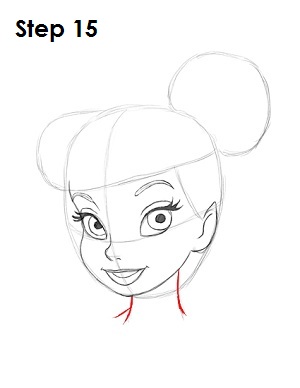 Draw Tinkerbell Step 15