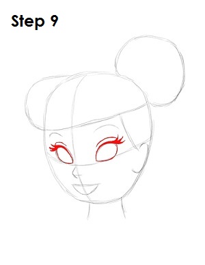 Draw Tinkerbell Step 9