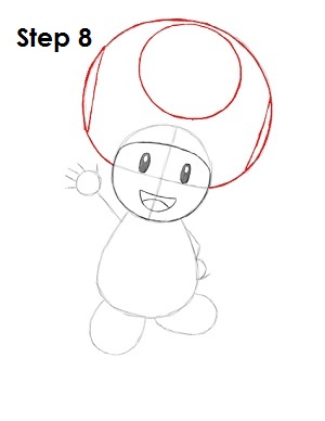 Draw Toad Step 8