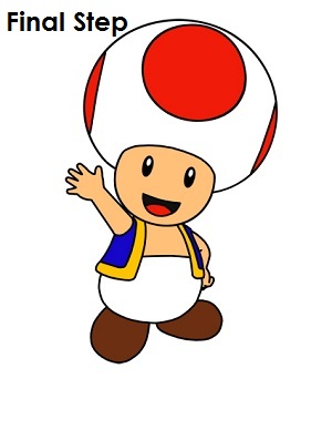 Draw Toad Step 16