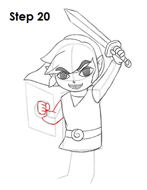 Draw Toon Link 20