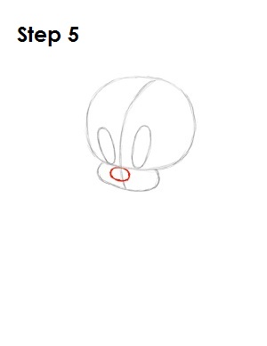 How to Draw Tweety Bird Step 5