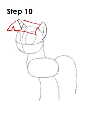 Draw Twilight Sparkle Step 10