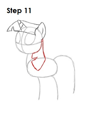 Draw Twilight Sparkle Step 11