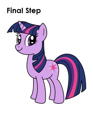 Draw Twilight Sparkle Final Step