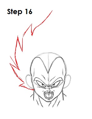 Draw Vegeta 16