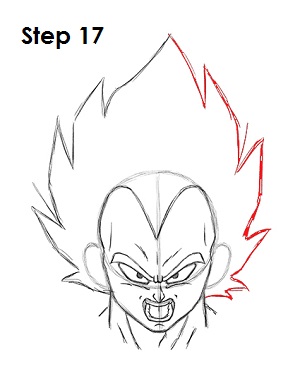 Draw Vegeta 17