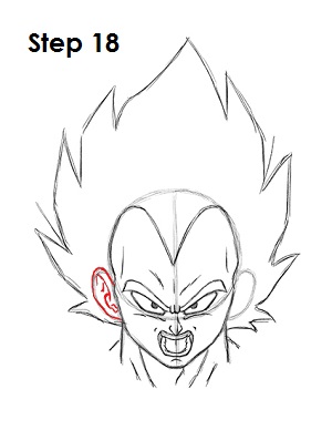 Draw Vegeta 18