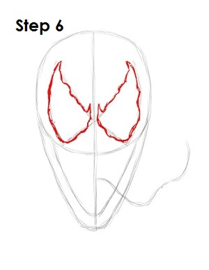 How to Draw Venom Step 6