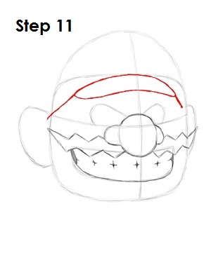 Draw Wario Step 11